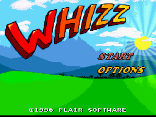 Whizz title screen for Super Nintendo